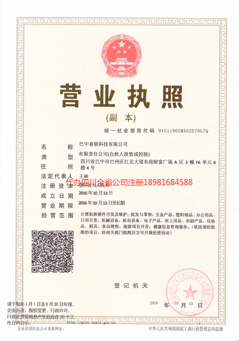 阜新阜新喜联科技有限公司